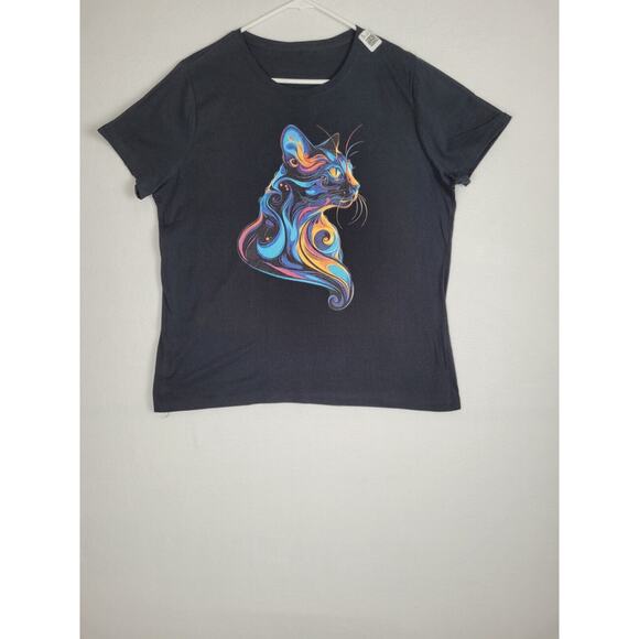 Bold Strokes: The Colorful Cat T-Shirt XL Women's - Picture 2 of 6